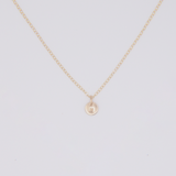 Mia Initial Disc Necklace
