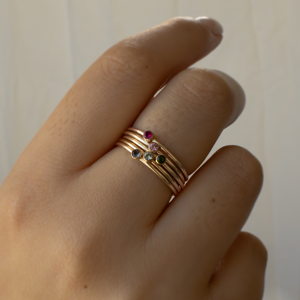 Tiny Birthstone Ring