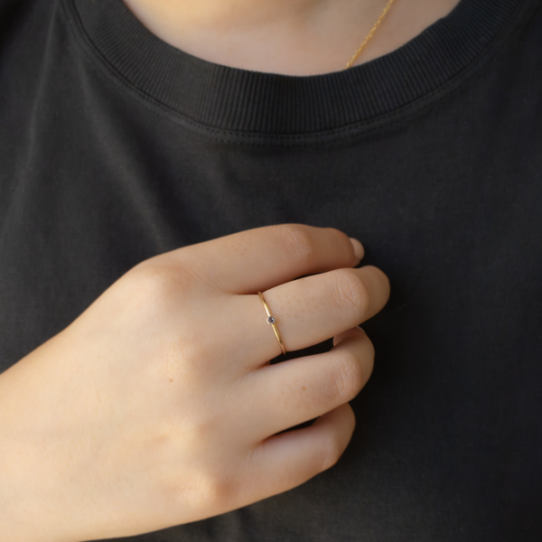 Tiny Birthstone Ring