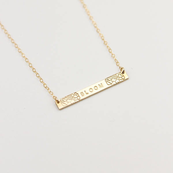 Personalized Bloom Necklace