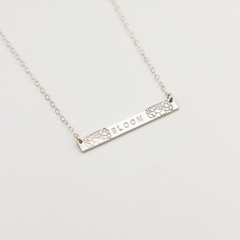 Personalized Bloom Necklace